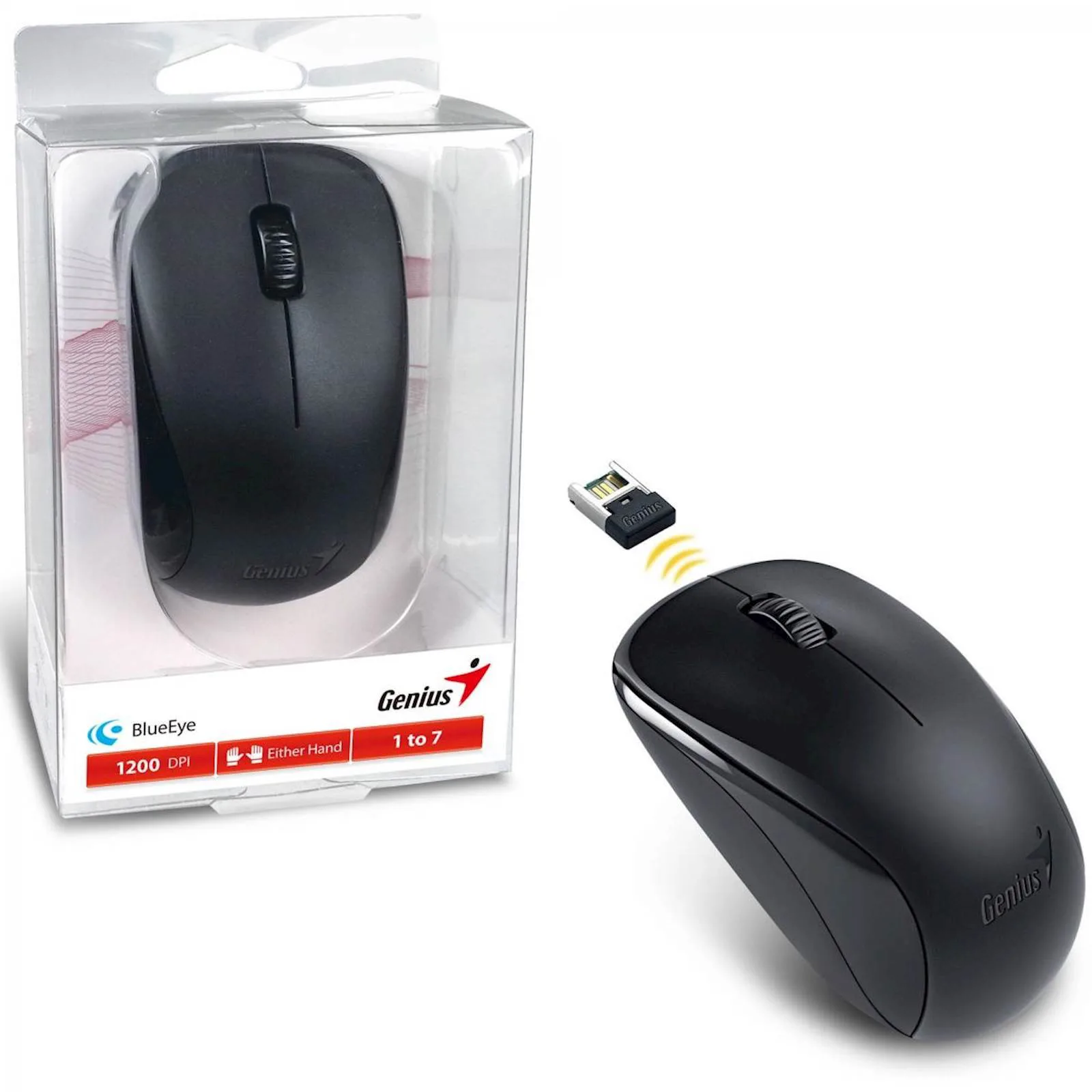 MIŠ GENIUS NX-7000 WL CRNI - slika 2