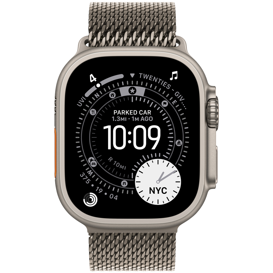Apple Watch Ultra 3 Cellular 49mm Natural Titanium Case with Natural Titanium Milanese Loop - Large - slika 2
