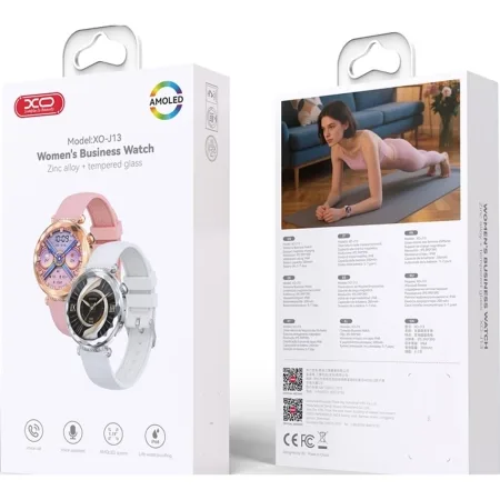 XO Smartwatch J13 Amoled Silver - slika 3