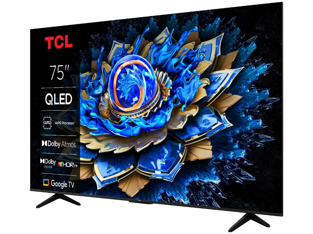 TCL 75"T69C 4K QLED Google TV60Hz (120Hz FHD), Dolby Atmos;Dolby Vision, Onkyo 2.0, 350 nits - slika 3
