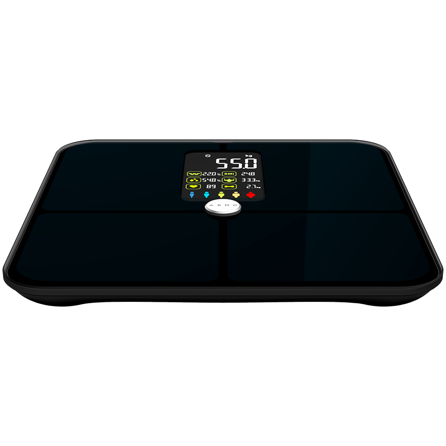 AENO Smart Body scales BS2S, 16 body metrics, up to 180kg, colorful display - slika 5