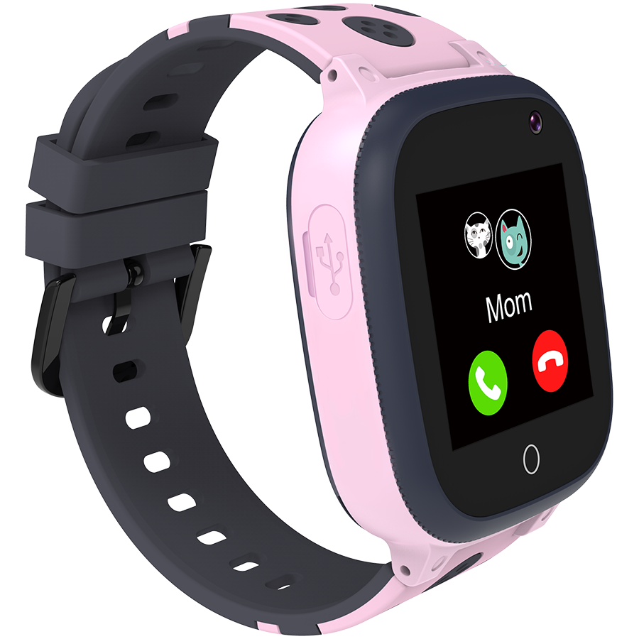 CANYON Sandy KW-34, Kids smartwatch, 1.44 inch colorful screen, GPS function, Nano SIM card, 32+32MB, GSM(850/900/1800/1900MHz), 400mAh battery, compatibility with iOS and android, Pink, host: 52.9*40 - slika 2