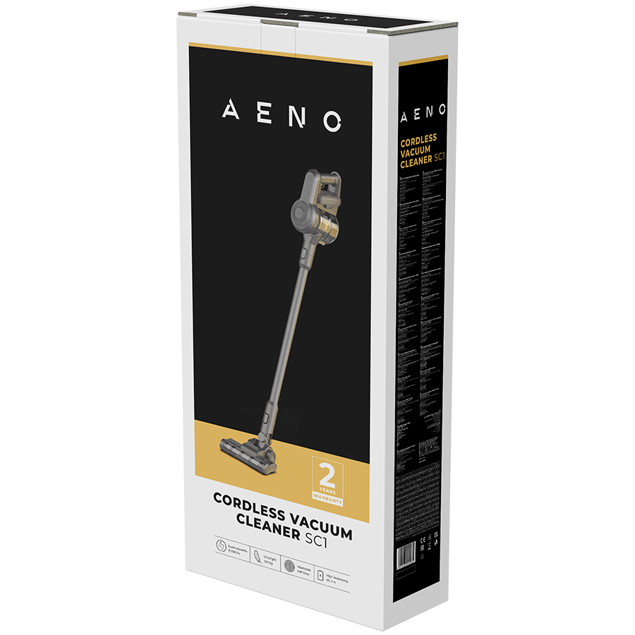 AENO Cordless vacuum cleaner SC1: electric turbo brush, LED lighted brush, resizable and easy to maneuver, 120W - slika 4