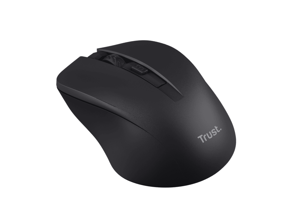 Trust Mydo silent wireless miš,crni, 1000-1800 dpi, objeruke, 4 tipke, tihi - slika 3