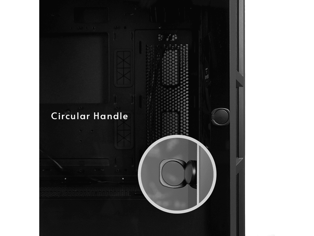 Chieftec Apex Air Case3x140mm PWM fans, E-ATXmesh front, tempered glass side - slika 4
