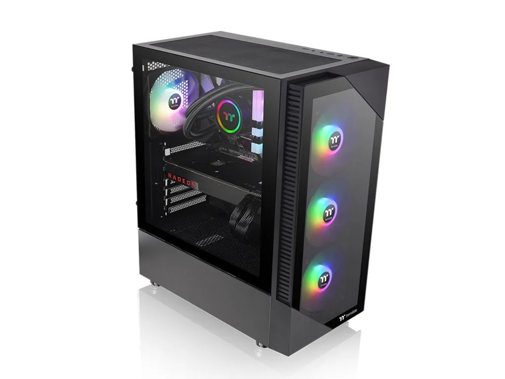 Thermaltake View 200 TG ARGB Mid tower, Tempered glass, 3x 120mm ARGB Lite fan - slika 4