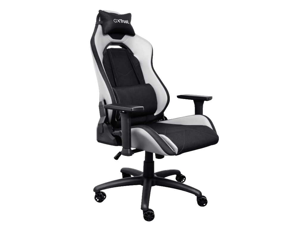 Trust GXT 714W gaming stolica RUYA, crno-bijela, udobna,podesiva, ergonomska, eko materijal - slika 5