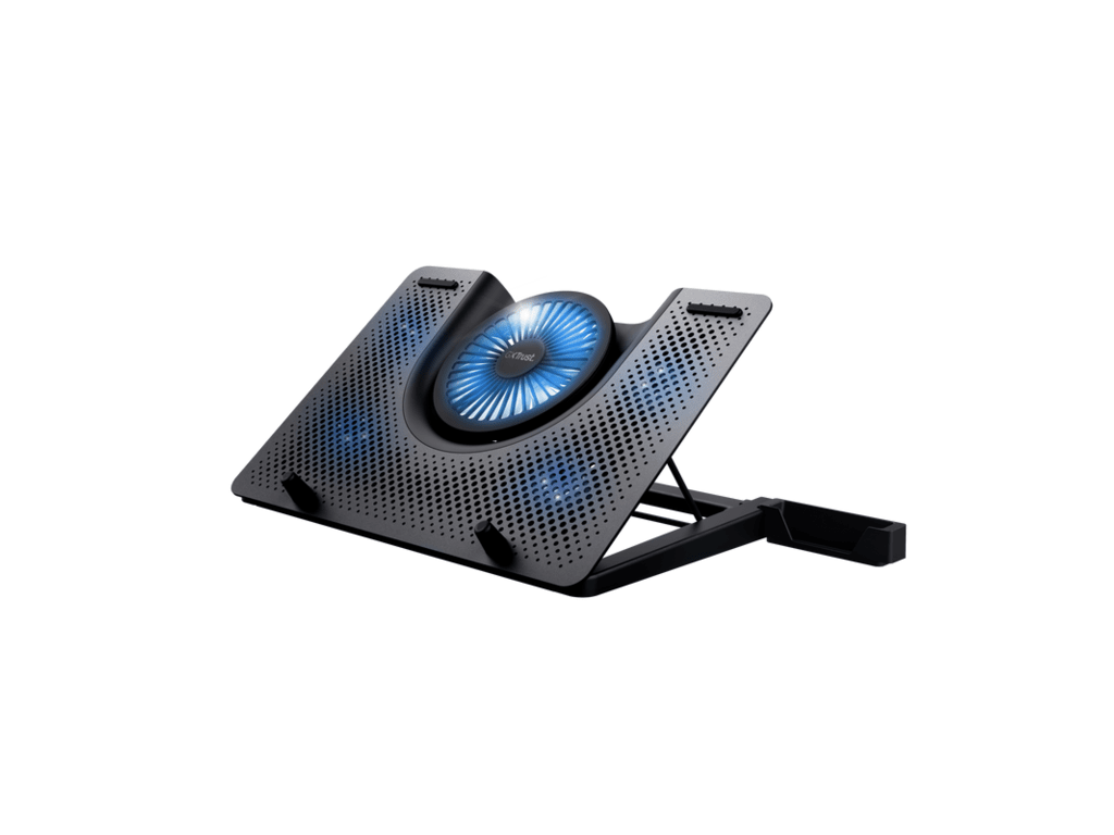 Trust Quno Cooling Stand LED GXT 1125 Laptop cooling stand sa 5 ventilatora + stalak za telefon - slika 3