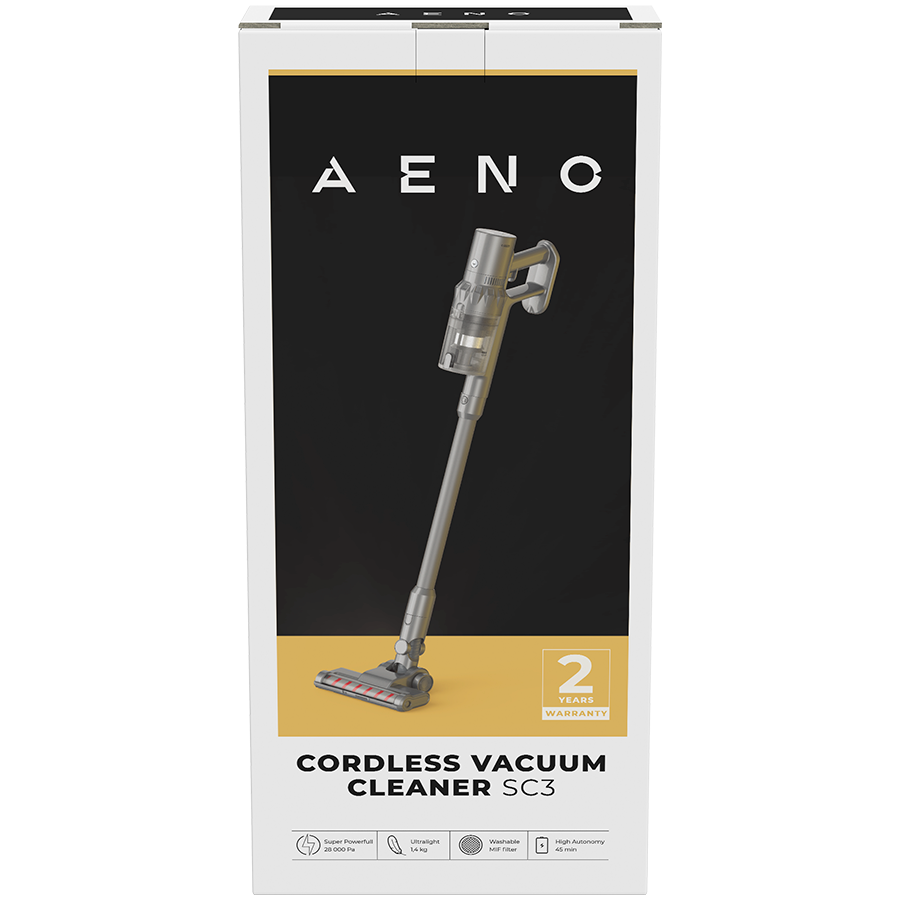 AENO Cordless vacuum cleaner SC3: electric turbo brush, LED lighted brush, resizable and easy to maneuver, 250W - slika 3