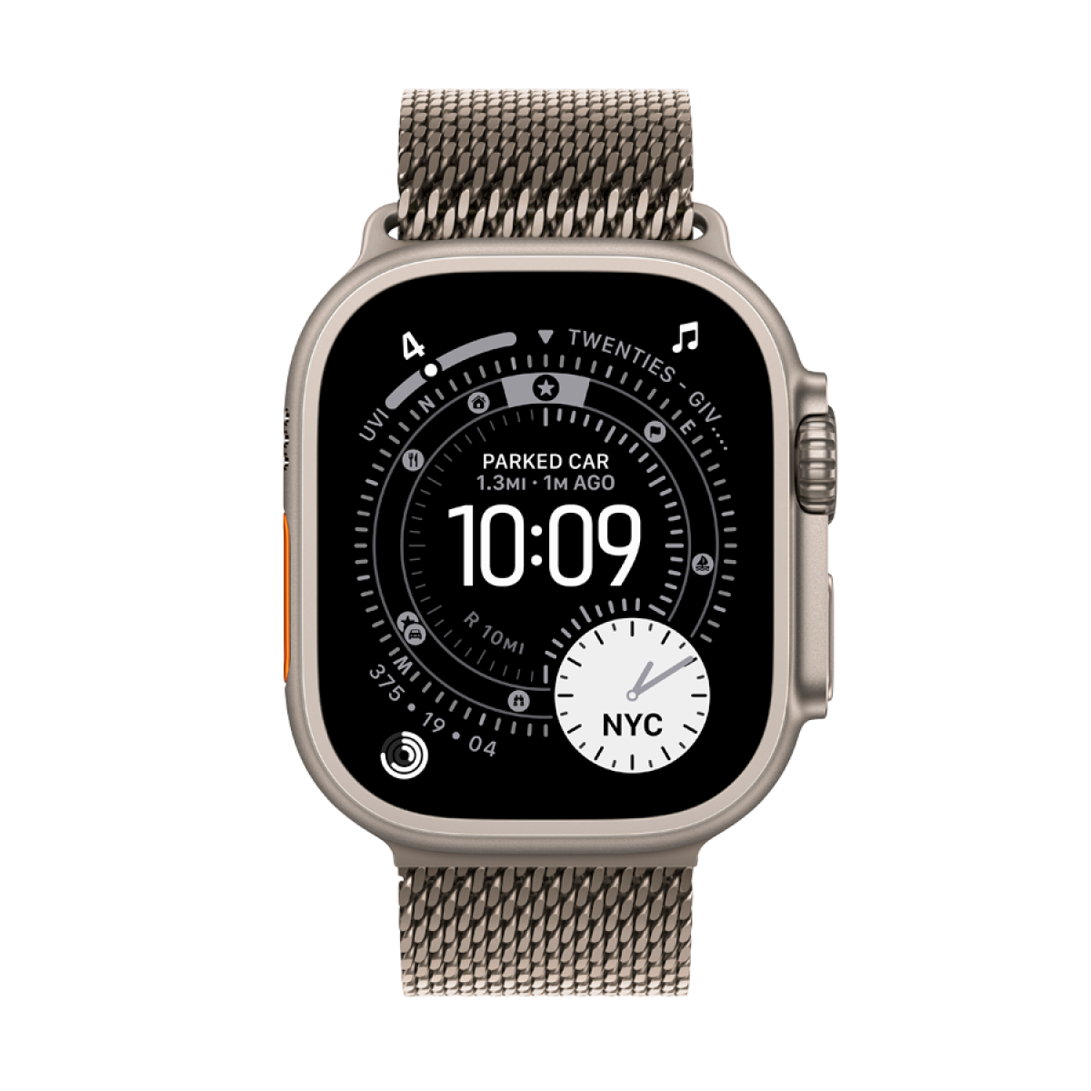 Apple Watch Ultra 3 Cellular 49mm Natural Titanium Case with Natural Titanium Milanese Loop - Large - slika 6
