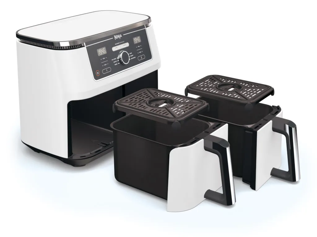 Ninja dvozonska fritezaKapac. 9.5L, 6 funk. kuhanjasnaga 2400W, PTFE neljepljivi premaz