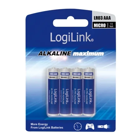 Logilink Baterije AAA Alkaline LR03B4 4KOM - slika 3