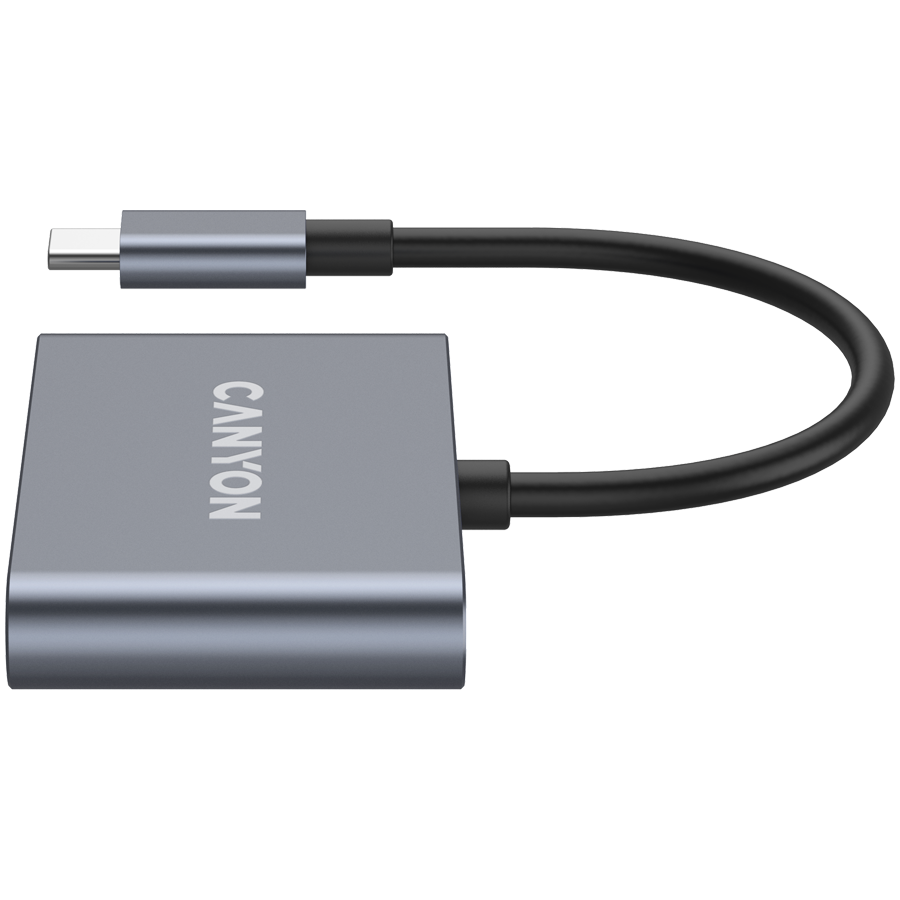 CANYON hub DS-3 3in1 USB-C Dark Grey - slika 4