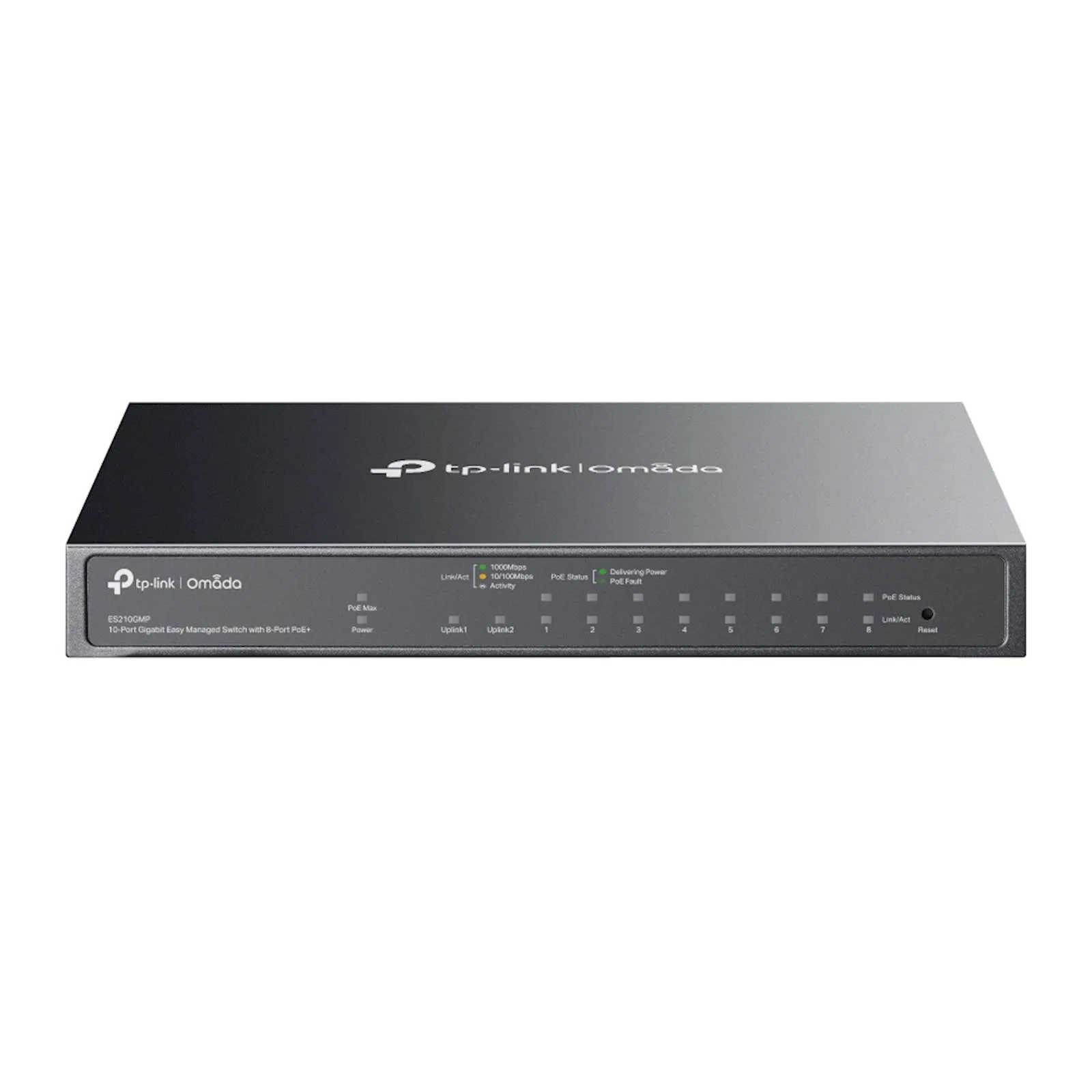 Switch TP-Link Omada 10-Port Gb Easy Managed 8-Port PoE+ ES210GMP - slika 2