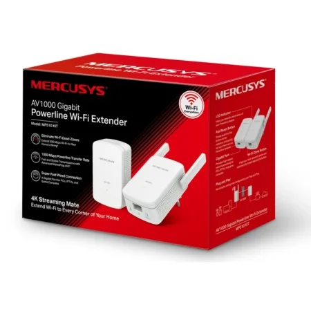 Mercusys MP510 AV1000 Gigabit Powerline Wi-Fi Kit  1000 Mbps - slika 4
