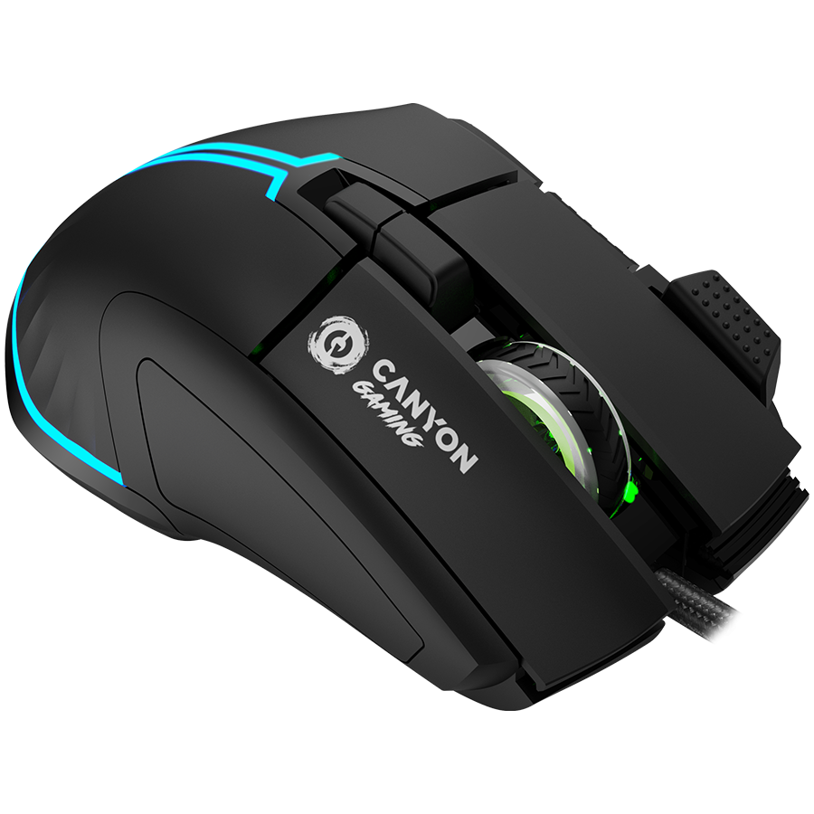CANYON mouse Fortnax GM-636 RGB 9buttons Wired Black - slika 4