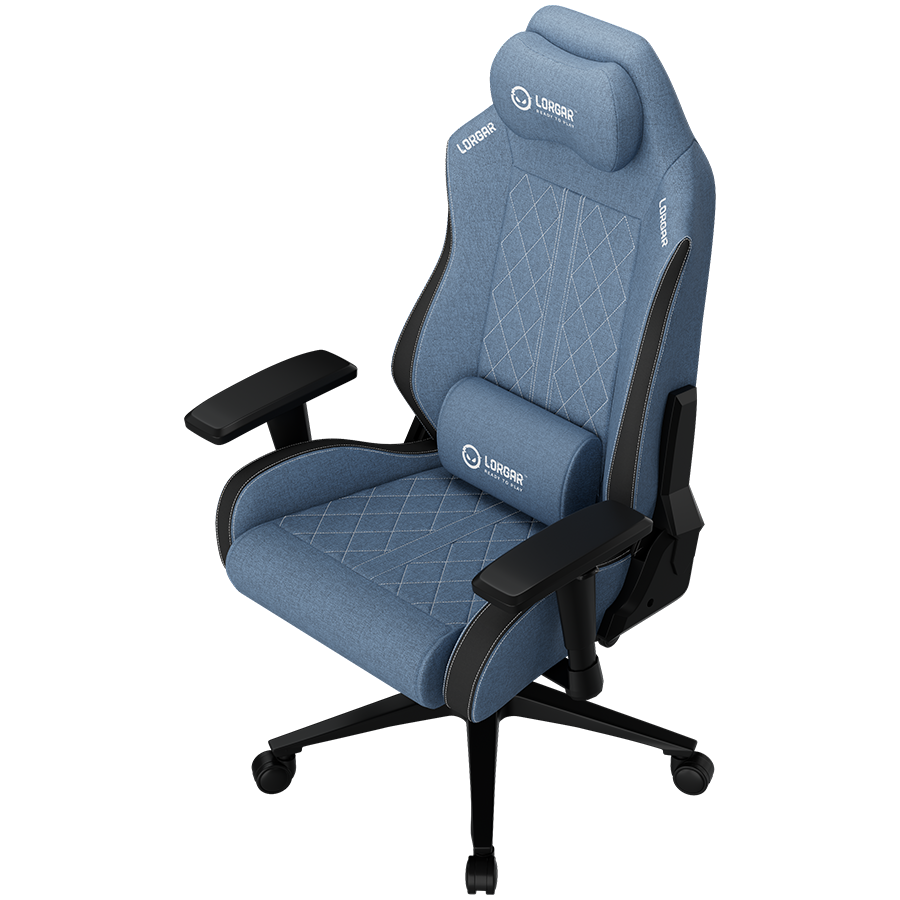 LORGAR CHA41, Ergonomic Gaming Chair Advanced, premium anti-stain fabric, Blue - slika 3