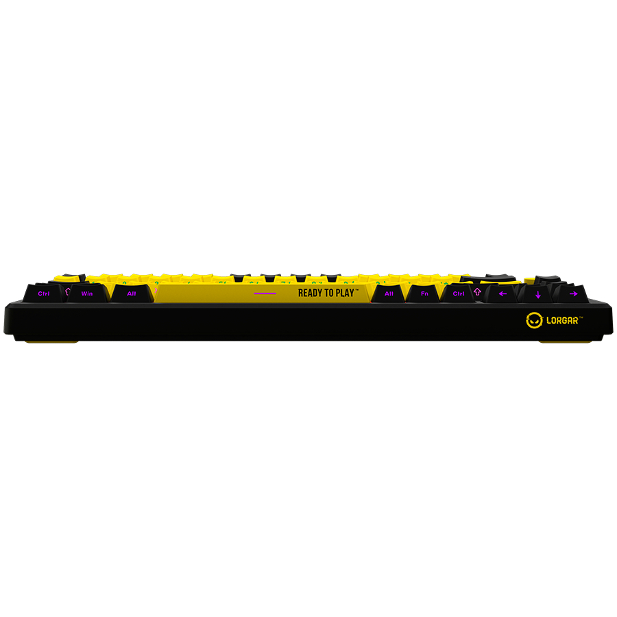 LORGAR KBP7075W, Wireless 75% Mechanical Gaming Keyboard Pro, Black/yellow, EN layout - slika 5