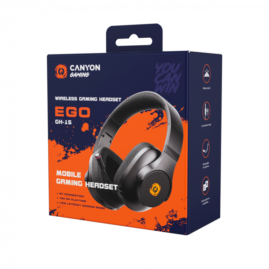 CANYON headset EGO GH-15 2in1 BT White - slika 6