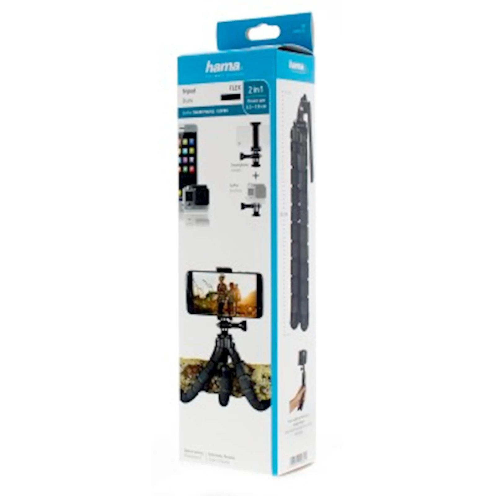 STATIV HAMA FLEX S ZA SMARTPHONE & GOPRO, 26CM - slika 2