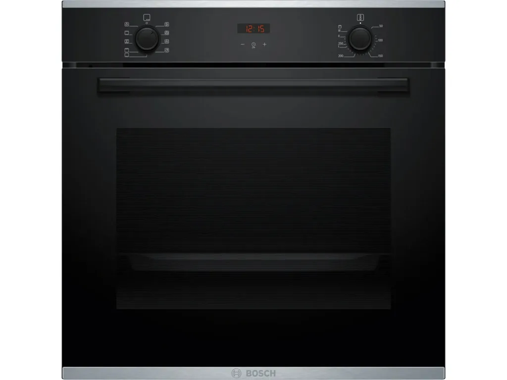 BOSCH pećnica Serie 4| CRNA A, EcoClean,71L,7 programaTeleskopska vodilica,3D vrući zrak