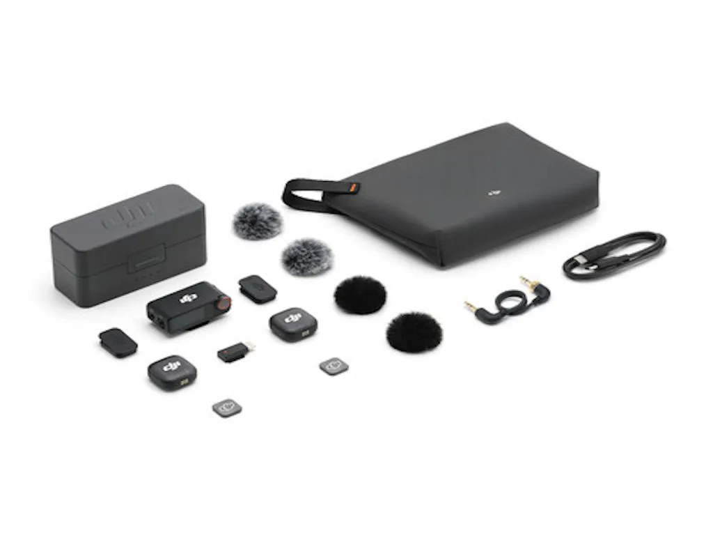 DJI Mic 3 (2TX+1RX+CC)mikrofon, prenos zvuka do 250m5.5h snimanja,48kHz 24 zvuk,OLED zaslon