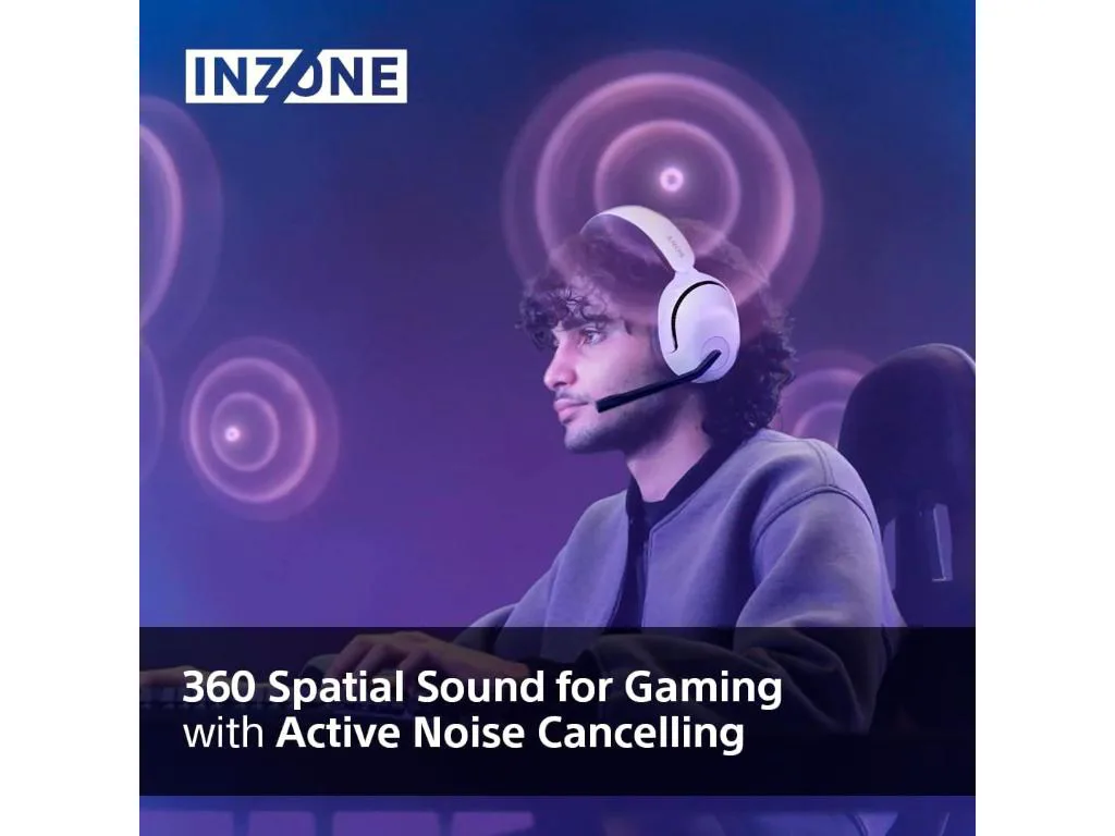 Sony gaming slušalic INZONE H5bežične slušalice BT; mikrofon360 Spatial Sound za Gaming 28h baterija - slika 3