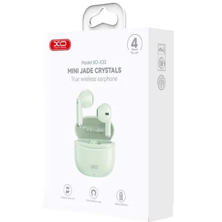 XO Bluetooth Slušalice sa mikrofonom X33 TWS Green - slika 2