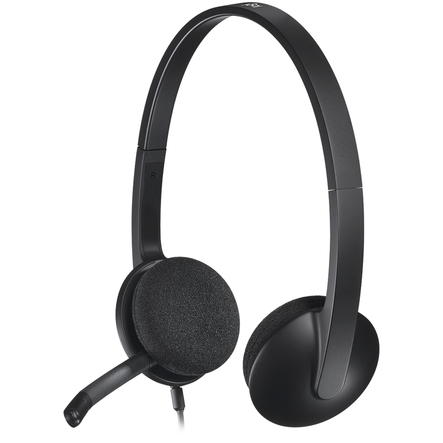 LOGITECH H340 Corded Headset - BLACK - USB - slika 4