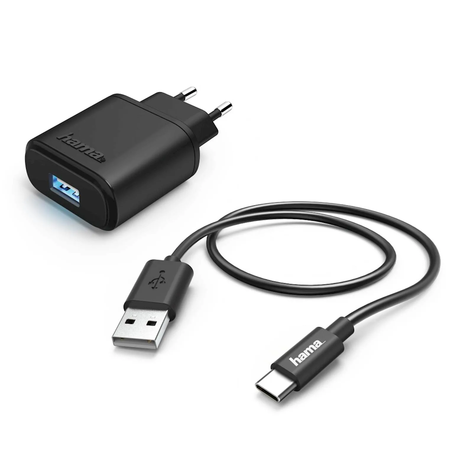 HAMA PUNJAČ SET, USB TIP-C, 2.4A, 1M - slika 3