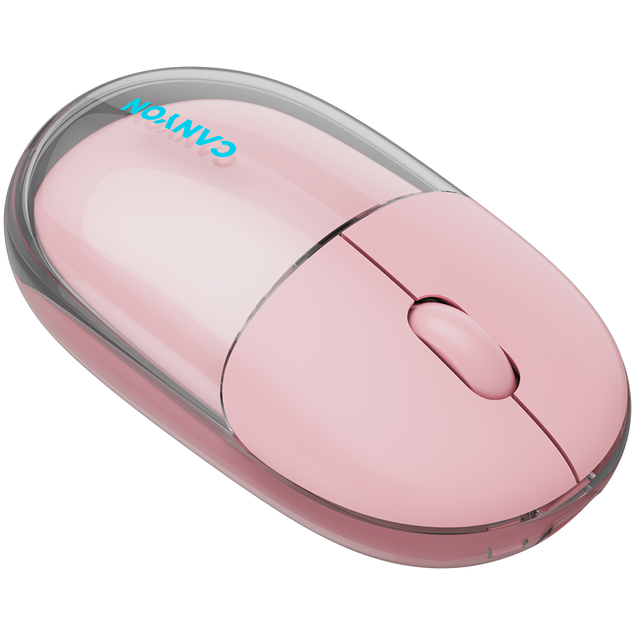 CANYON mouse OnClick 24 BT/ Wireless Transparent/Pink - slika 8
