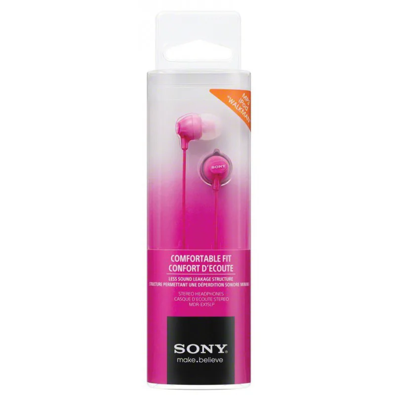 Sony slušalice EX15 pinkIn-Ear PinkSmartphone Mic and Control - slika 2