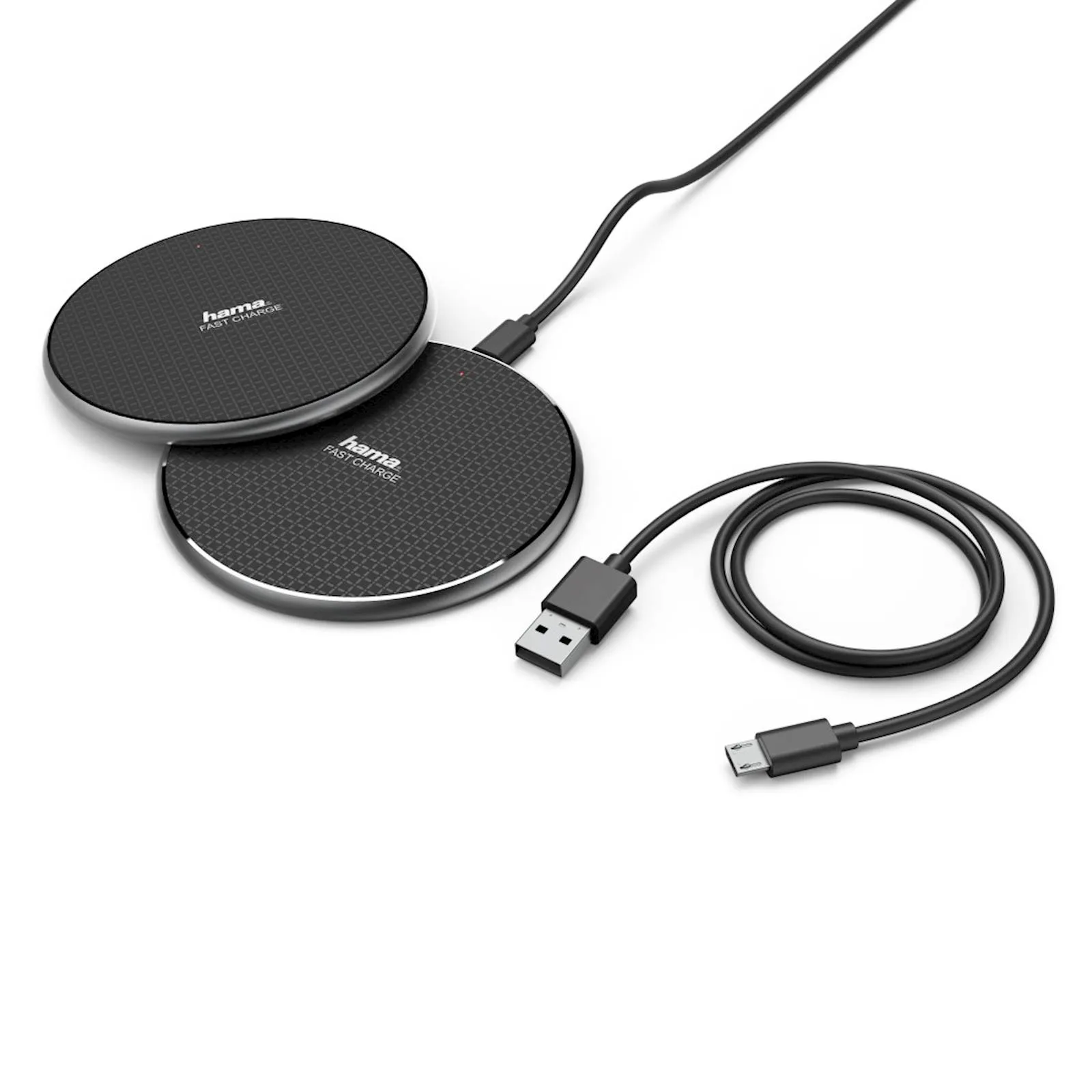 Wireless punjač HAMA QI-FC 10 crni, set od 2 kom - slika 4