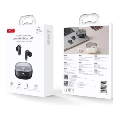 XO Bluetooth Slušalice sa mikrofonom G42  Golden Bud Black - slika 4