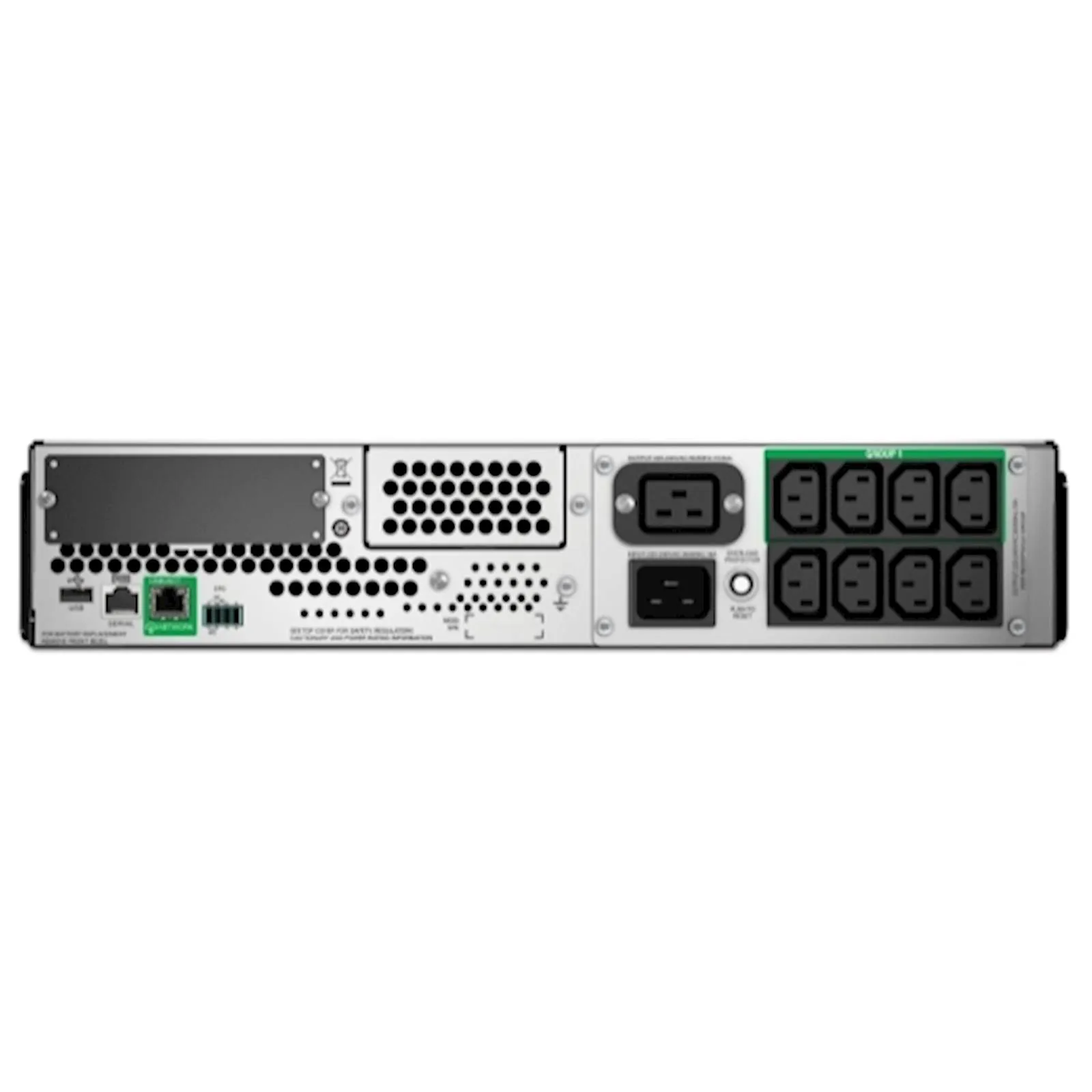 Smart-UPS APC, 2200VA, Rckm 2U, 230V, 8x IEC C13+2x IEC C19, SmartConnect Port+SmartSlot, AVR, LCD - slika 5