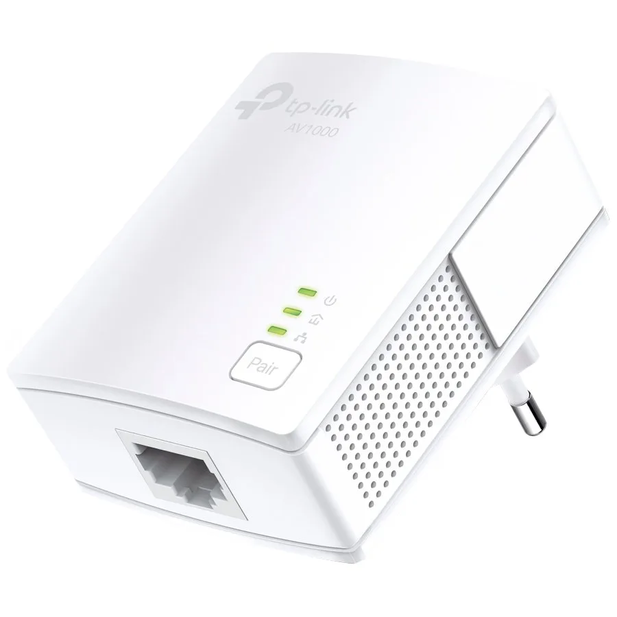 TP-Link AV1000 Powerline Starter Kit, Broadcom, 1 Gigabit Port, 1000Mbps Powerline, HomePlug AV, New PLC Utility,Twin Pack, Patented Power - Saving Mode - automatically reduces power consumption by up - slika 2