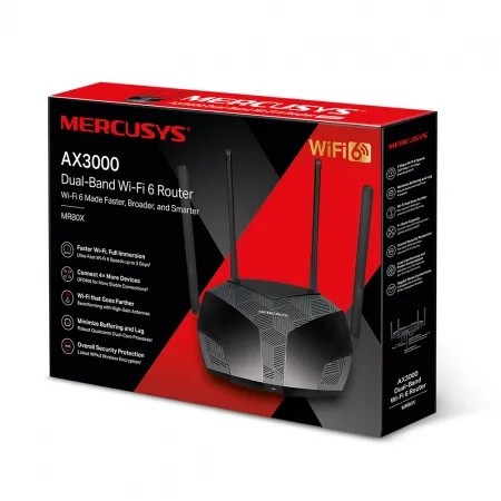 Mercusys MR80X AX3000 Wireless Dual Band Gigabit Router - slika 4
