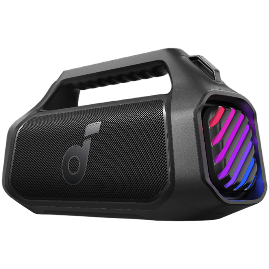 Anker, soundcore Boom 2 Plus Black Speaker, 140W, 20-Hour Playtime, 30W Fast Recharging, BassUp 2.0, 103dB Loud Sound, BT 6.0, Waterproof (IPX7) Floatable - slika 2