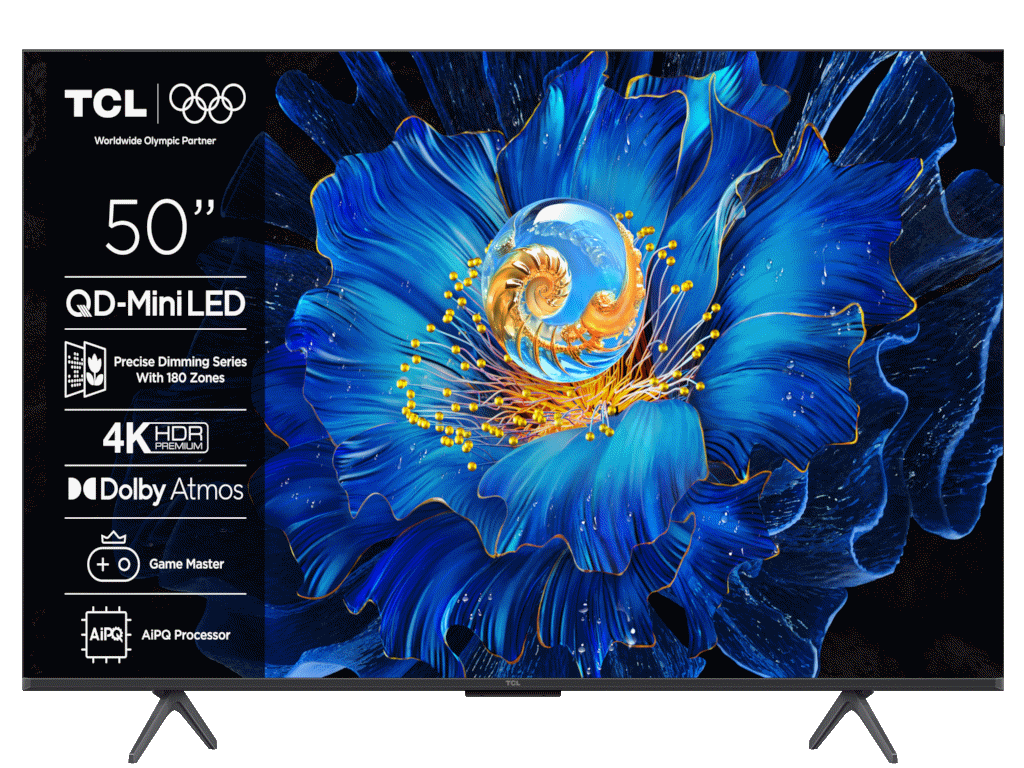 TCL 50"C6KS 4K QD-Mini LED TV60Hz Google TV; Game Master;Dolby Atmos; Onkyo 2.1; HDR Premium;