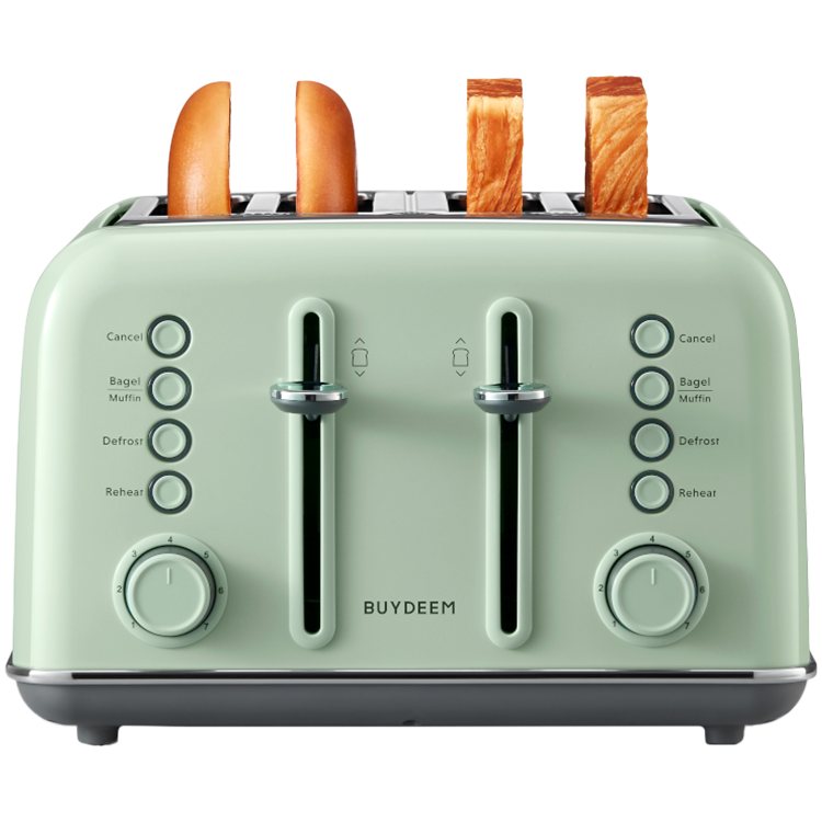 BUYDEEM 4 Slice Toaster, model DT640E, color Cozy Greenish, EU - slika 4