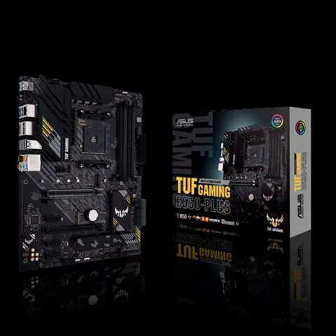 ASUS TUF GAMING B550-PLUS AM4 ATX gaming MB - AMD B550 4xDIMM DDR4 2xM.2 4xSATA PCIe 4.0 2.5Gb Ethernet 1xDisplayPort 1xHDMI with Aura Sync RGB lighting support - slika 2