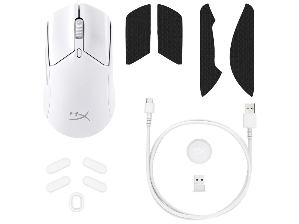 HyperX Pulsefire Haste 2 WWWireless Gaming Mouse (White) - slika 5