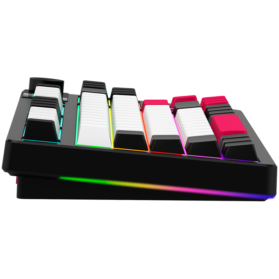 LORGAR KBP70TKLW, Wireless TKL Mechanical Gaming Keyboard Pro, Black/red, EN layout - slika 4