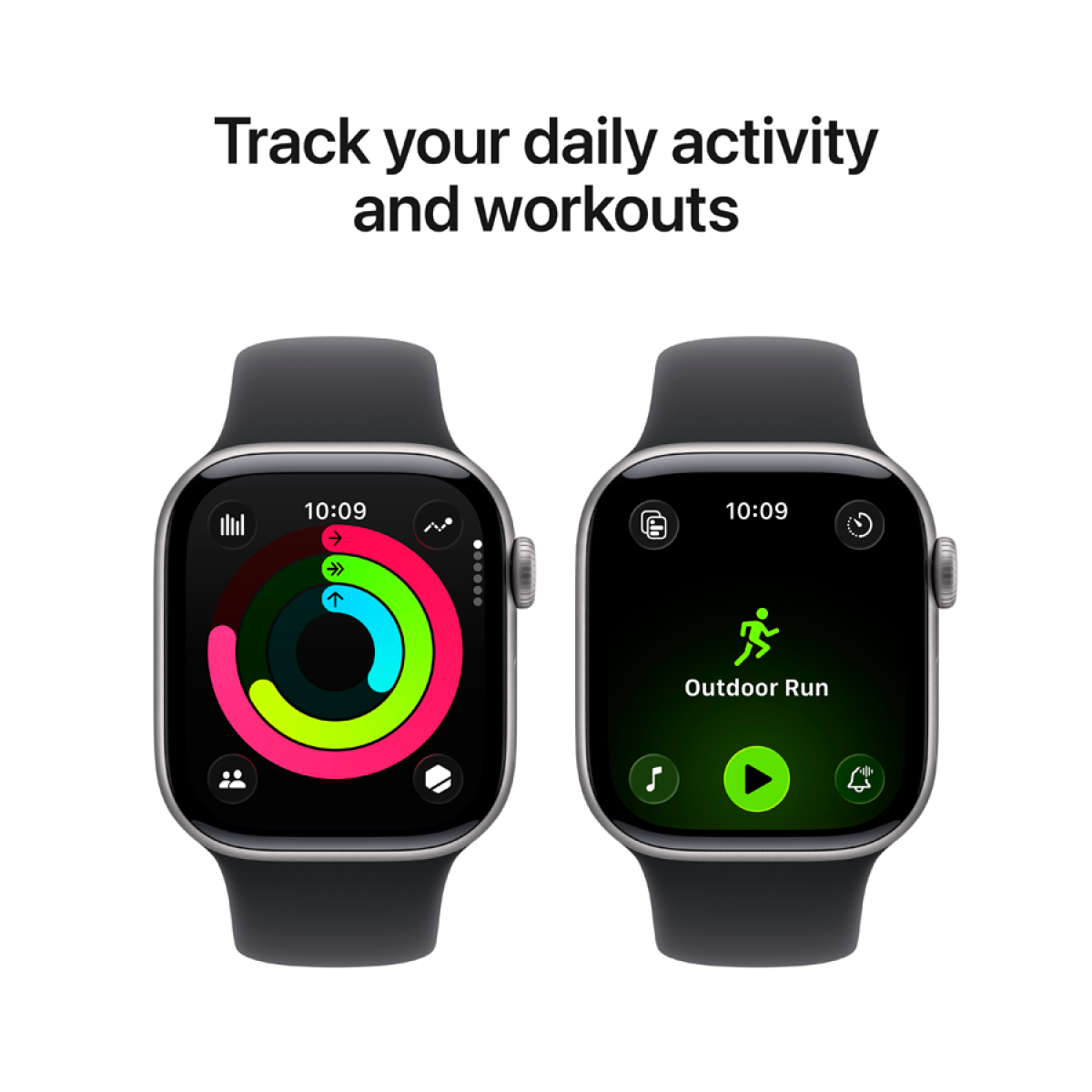 Apple Watch Series 11 GPS 42mm Space Grey Aluminium Case with Black Sport Band - S/M,Model A3331 - slika 8