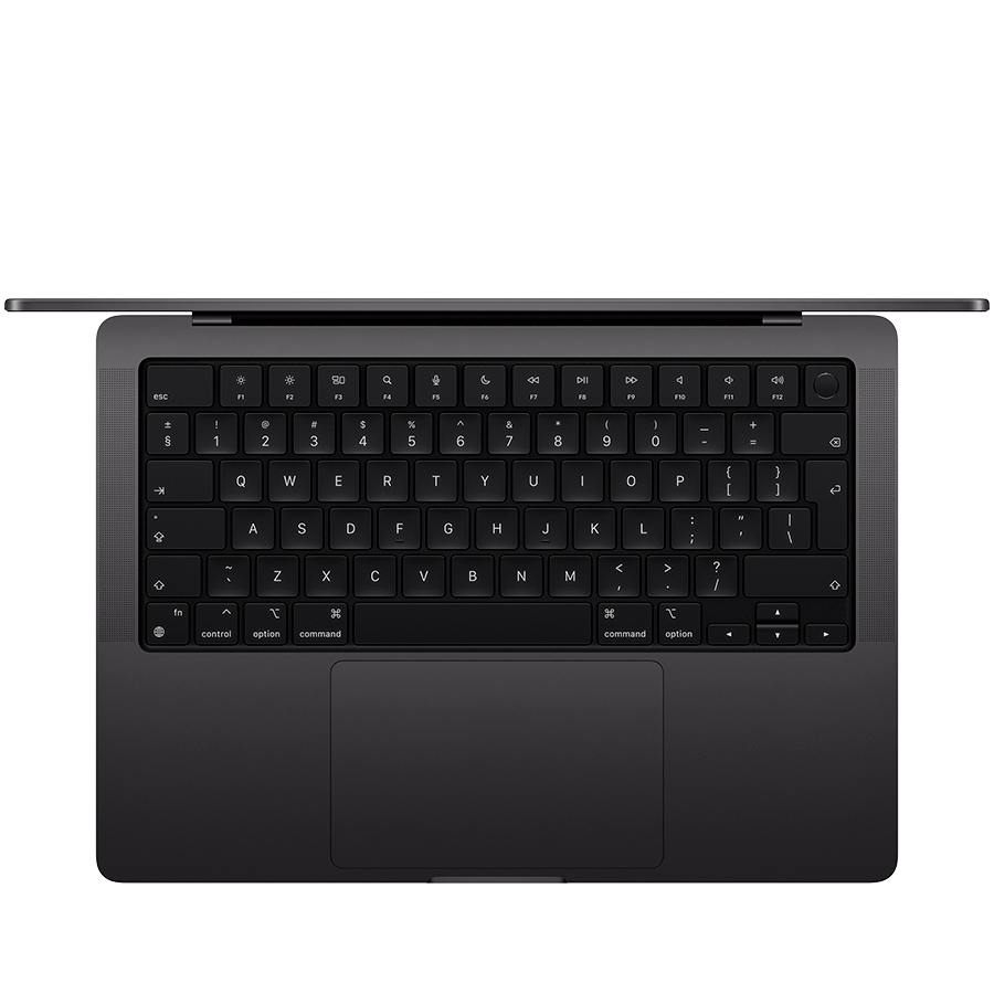 MacBook Pro 14-inch,Space Black,Model A3401,APPLE M4 PRO, 12C CPU, 16C GPU,24GB unified memory,70W USB-C Power Adapter,512GB SSD storage,3x TB5, HDMI, SDXC, MagSafe 3,Touch ID,XDR display,Standard dis - slika 2