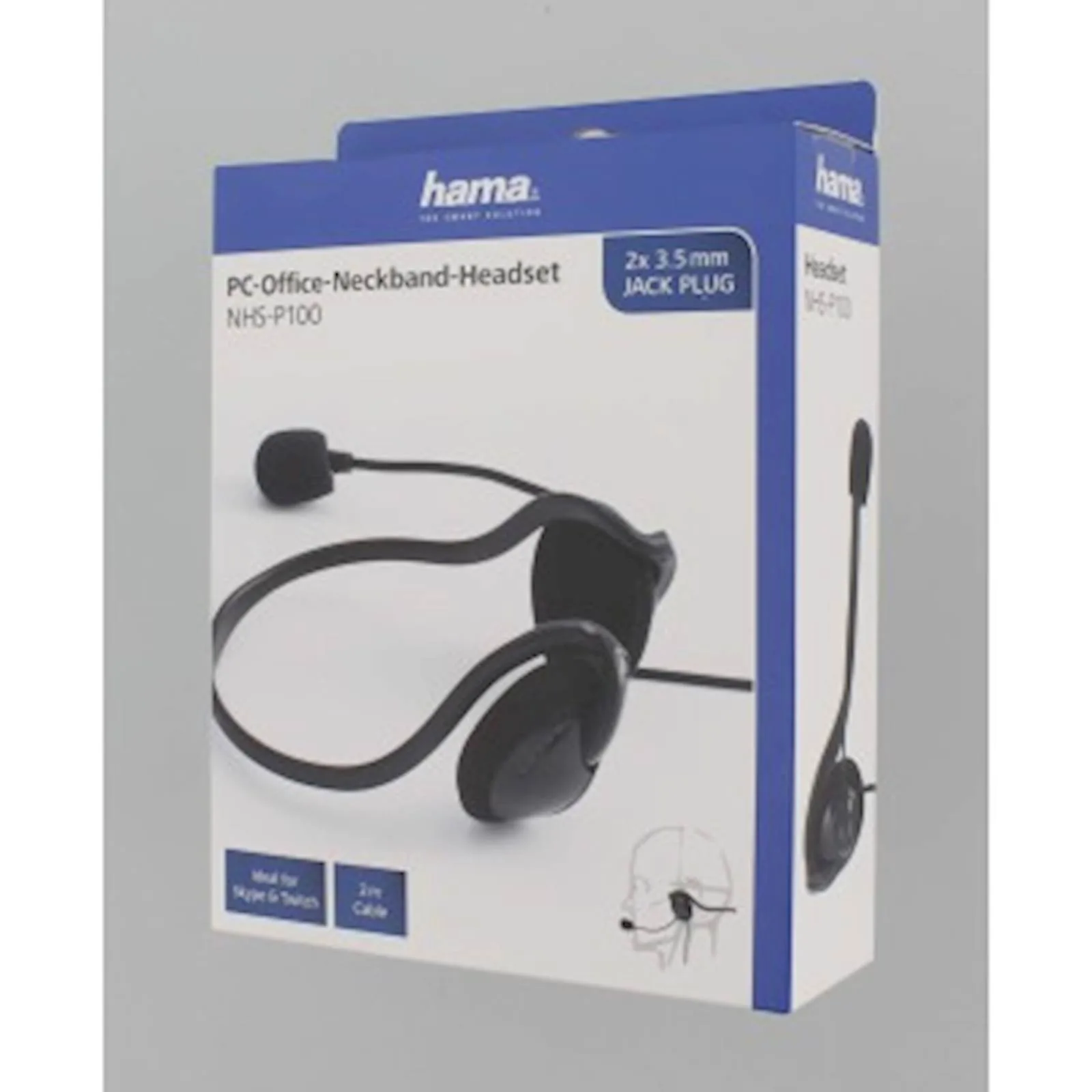 SLUŠALICE S MIKROFONOM HAMA NHS-P100 PC OFFICE - slika 3