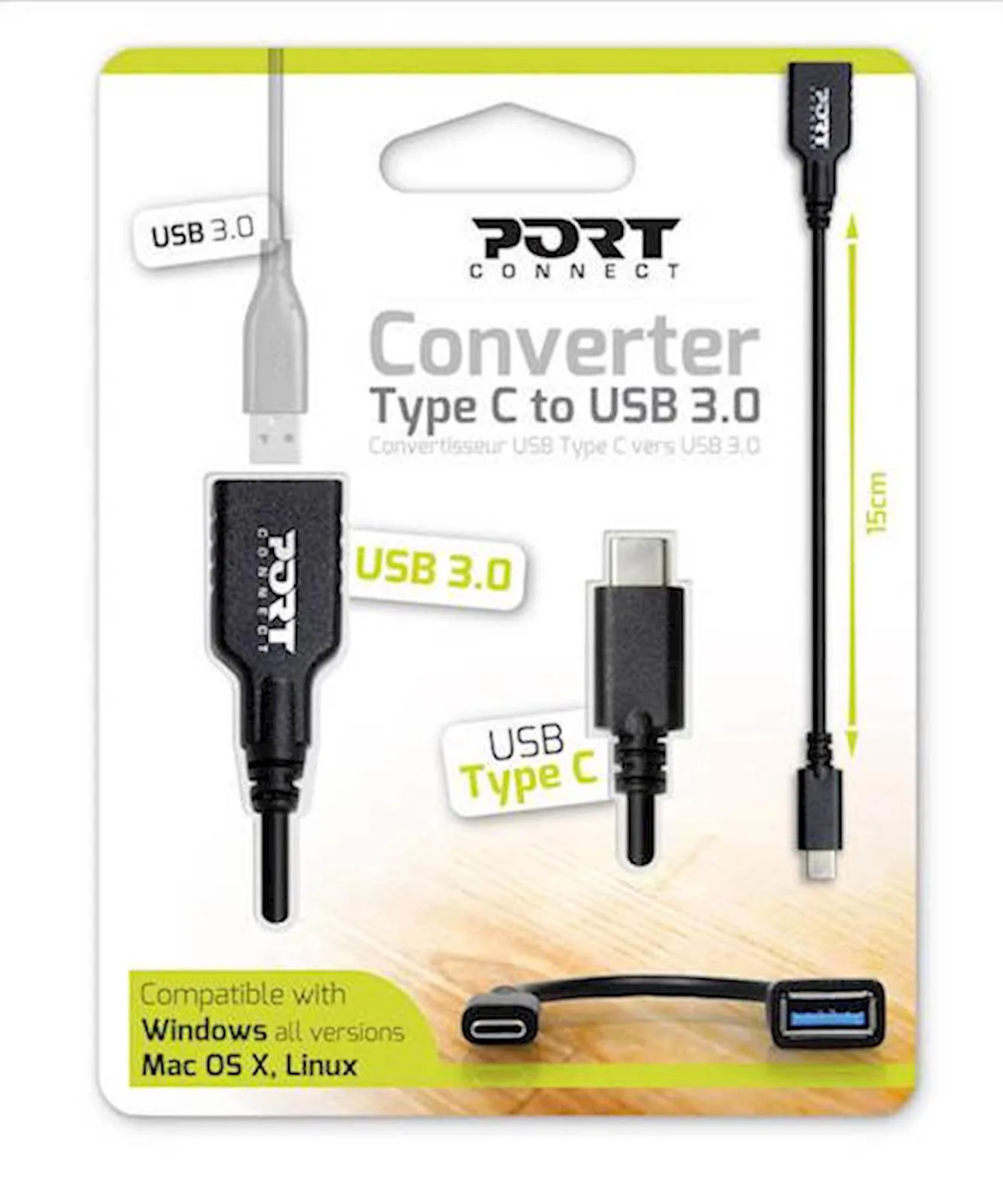 Adapter PORT USB-C u USB-A 3.0 - slika 2