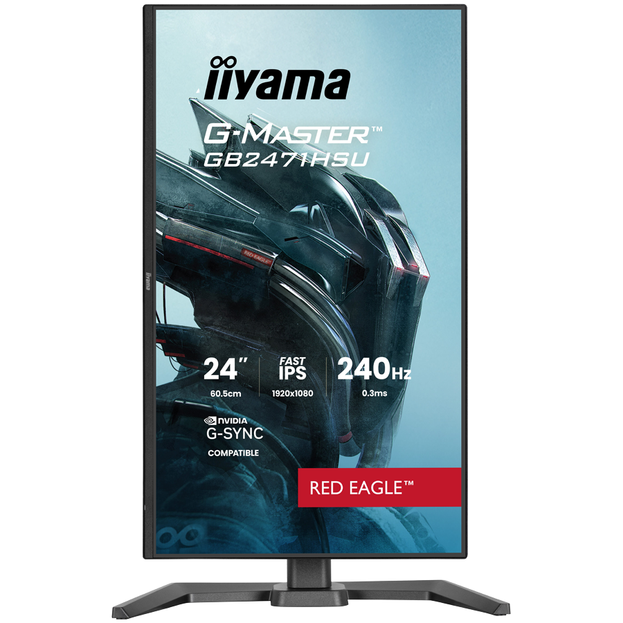 IIYAMA Gaming Monitor GB2471HSU-B1 G-MASTER 23.8" Fast IPS 1920 x 1080 240Hz, 350cd, 0.3ms, HDMI, DP, USB, Full Ergo - slika 7