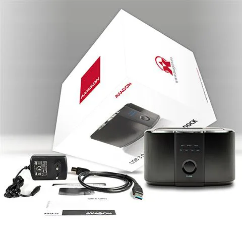 AXAGON ADSA-ST USB3.0 - 2x SATA 6G CLONE DUAL HDD Dock Station