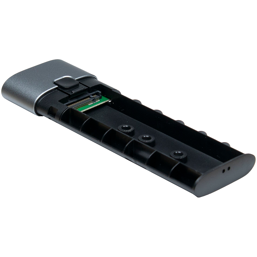 Inter-tech GD-MS013 Kućište za SSD M.2 USB C (kabal uključen, 20cm), 80/60/42/30 mm, Alu - slika 3
